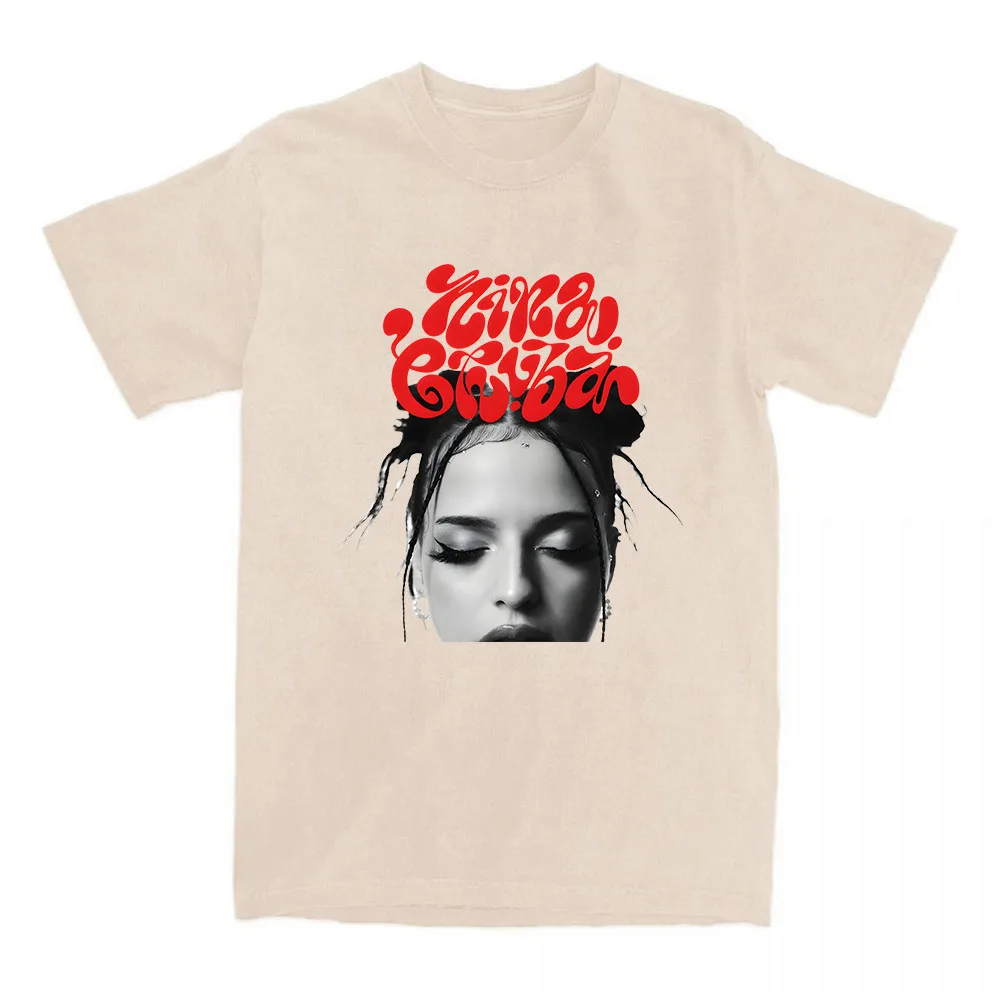 تي شيرت نينا تشوبا مطبوع بأكمام قصيرة من القطن برقبة دائرية تي شيرت صيفي ناعم عالي الجودة ملابس الجرونج للجنسين ملابس الشارع الشهير #4