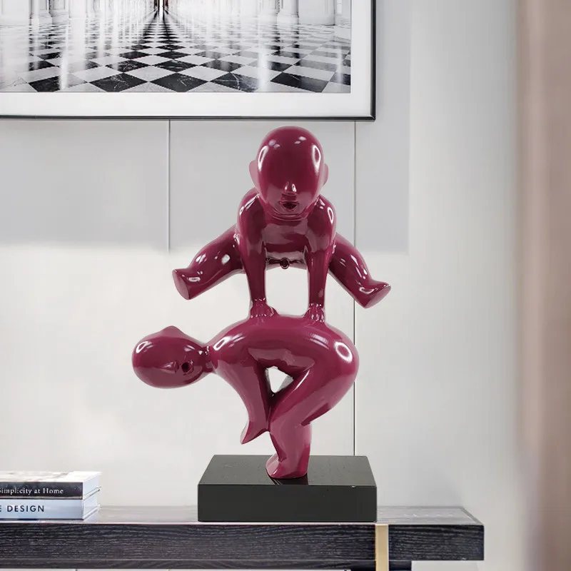

Home Decor Modern Creative Character Tabletop Ornament Office Model Room Hotel Abstract Sculpture Art Soft Decor Indoor Figurine