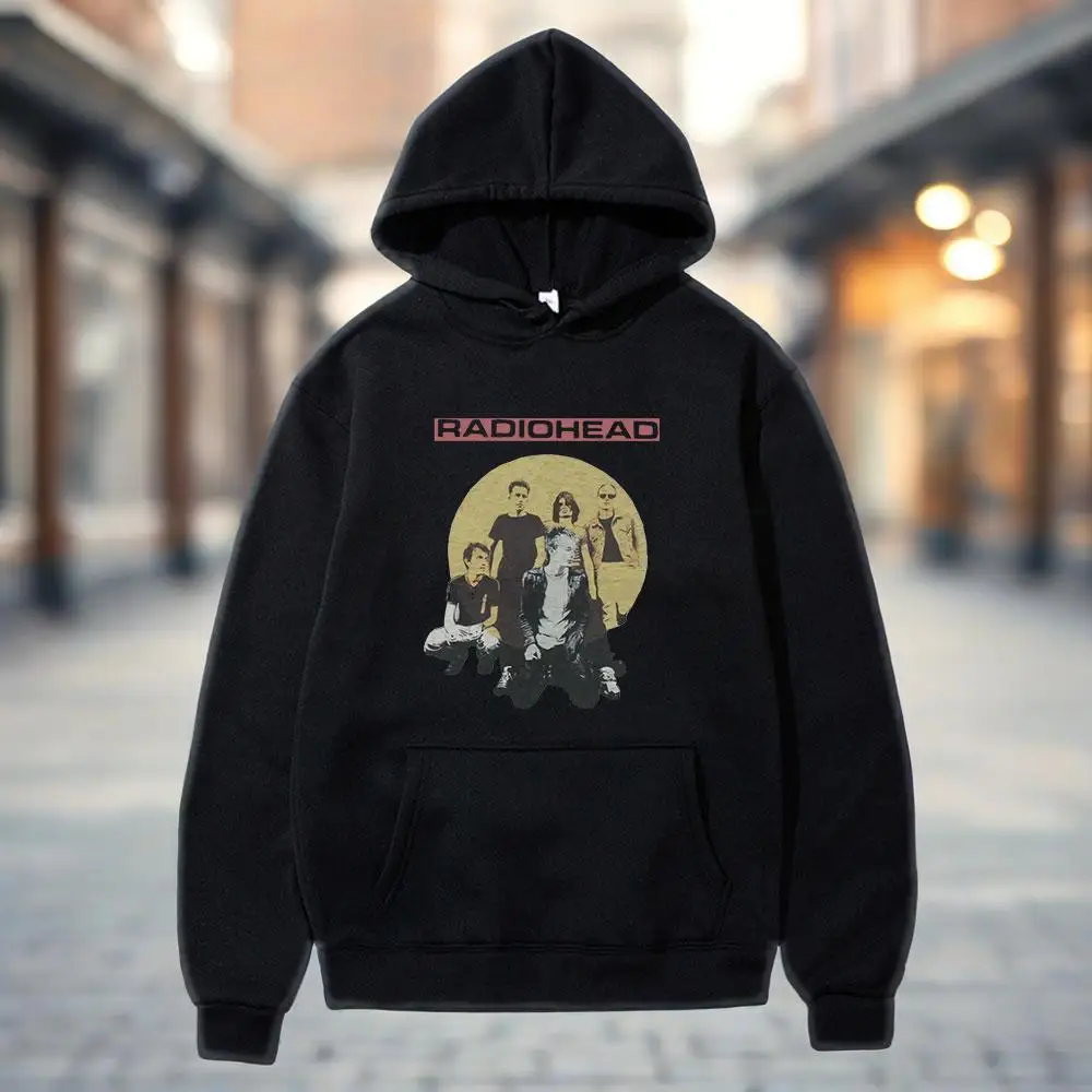 

Band printed men's drawstring hoodie,soft cotton,daily wear and rock streetwear for music enthusiasts,autumn and winter clothing