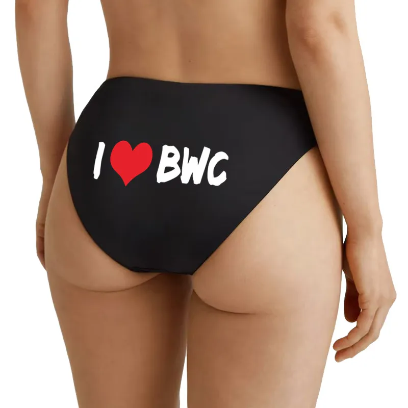 I LOVE BWC Cotton Underwear Sexy Funny Lingeries For Women Cute Girl Briefs Female Soft Hot Underwear Ladies Underpants - view 3