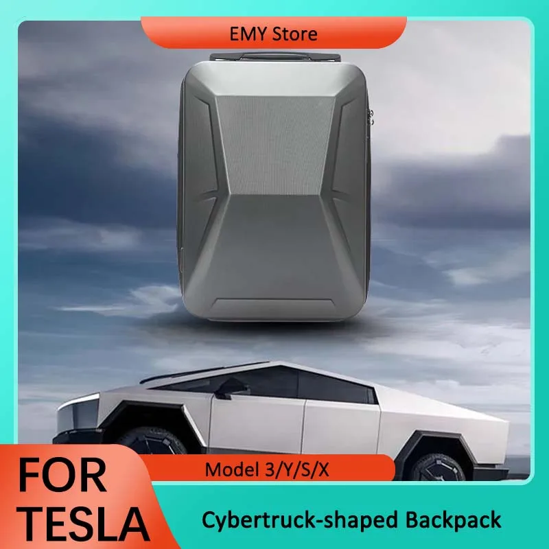 For Tesla 2025 Cybertruck Shaped Backpack Durable Anti Theft Portable Laptop Backpack Waterproof Traveling For Men Women