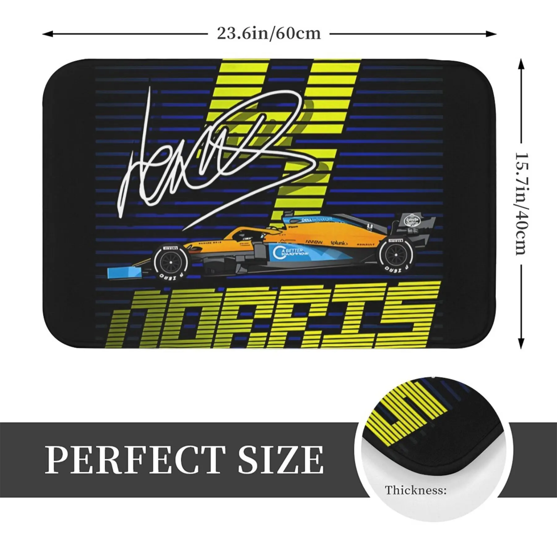 Custom Sports Signature Doormat Floor Mat Entrance Rug for Home Office Entryway Mat 40x60cm Personalized Gift Mat