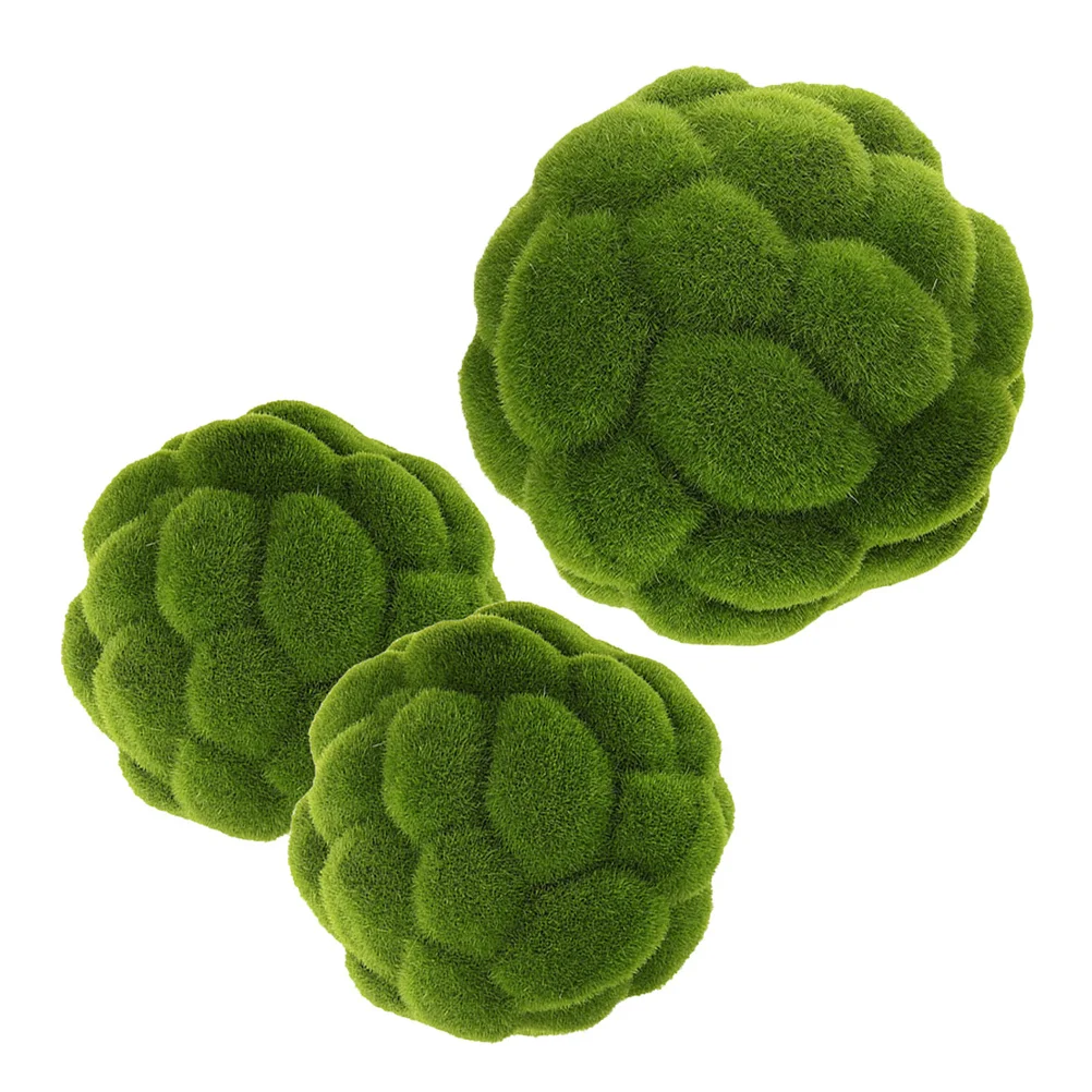

3Pcs Simulated balls Artificial Greenery Balls Durable Decorative Hanging Ceiling Mall Garden Window Display