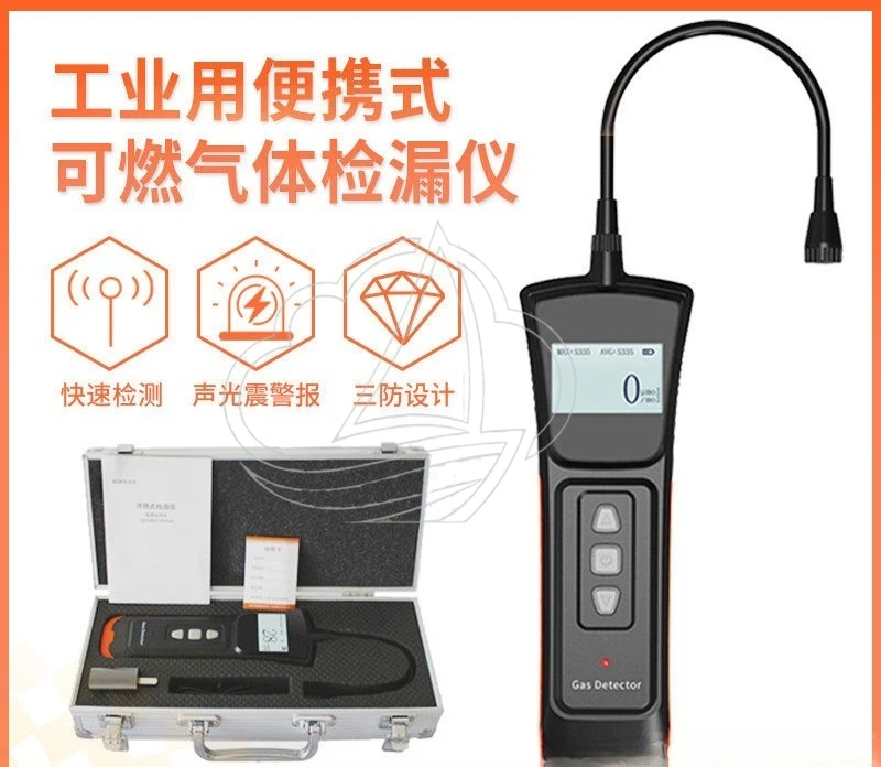 Combustible Gas Detector Leak Tester for Natural Gas Methane LPG Paint Booth Use