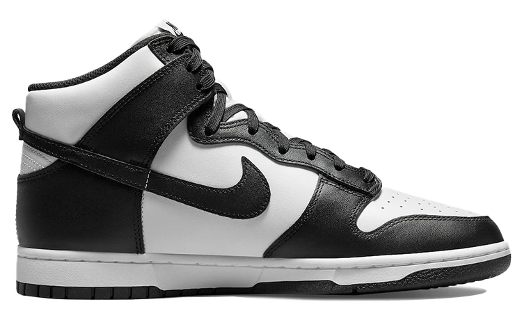 Sepatu Sneakers Nike Dunk High Black putih 2017