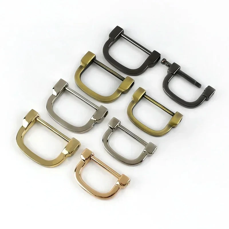 

2/5Pcs Meetee 25/30mm Removable D Ring Metal Buckles Webbing Strap Adjuster Hook Chain Clasp Bag Hardware Dog Collar Accessories