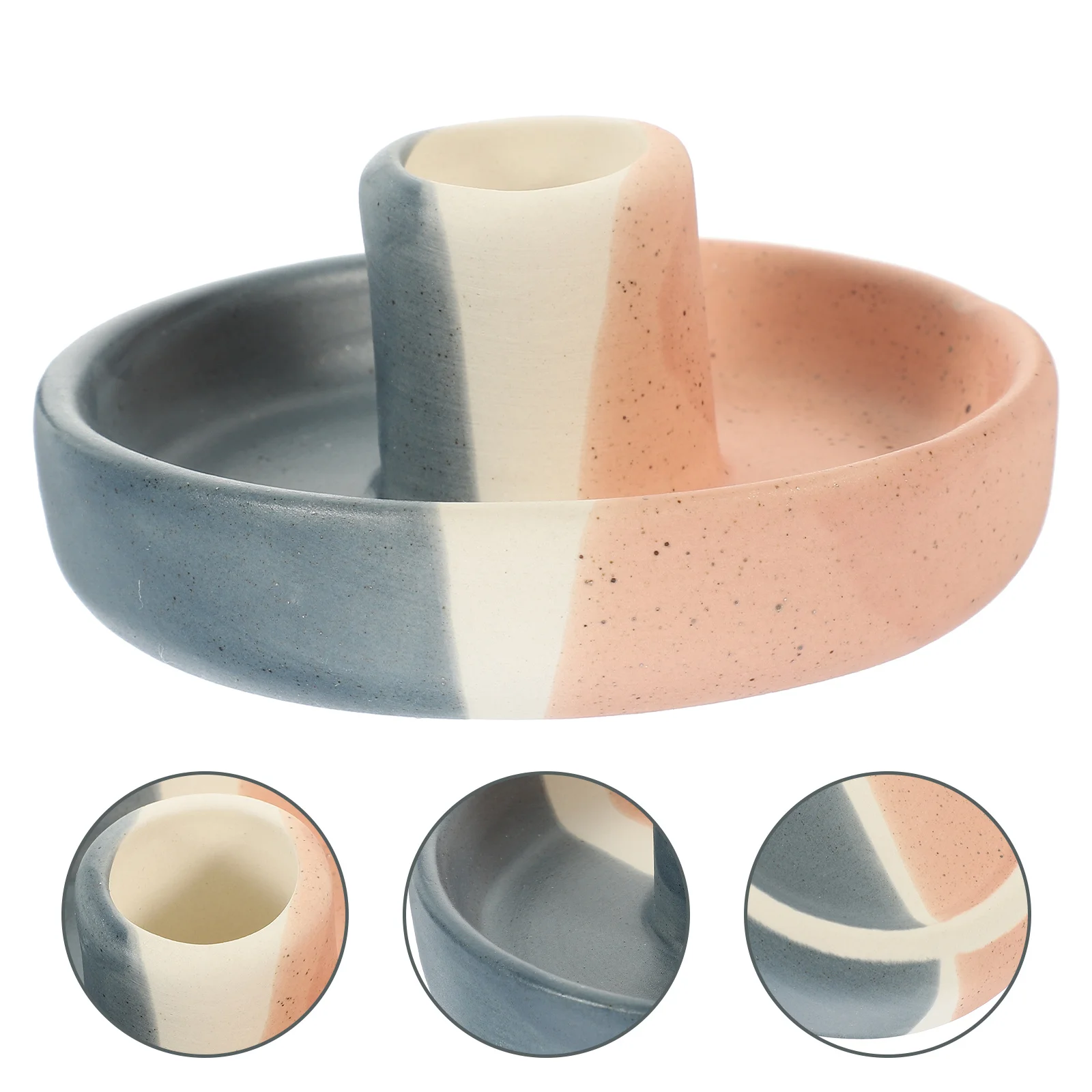 

Ceramic Sage Incense Stick Holder Portable Wood Burner Stable Base for Aromatherapy Desktop Incense Holder Stand Desktop