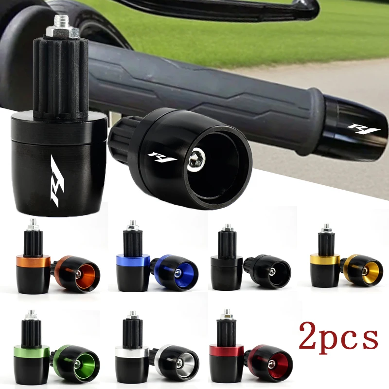 For Yamaha R1 R3 R6 R7 R15 R125 R25 YZF YZFR1 YZFR3 YZFR6 YZFR7 Accessories Motorcycle Handlebar Grip Handle Bar Cap End Plug