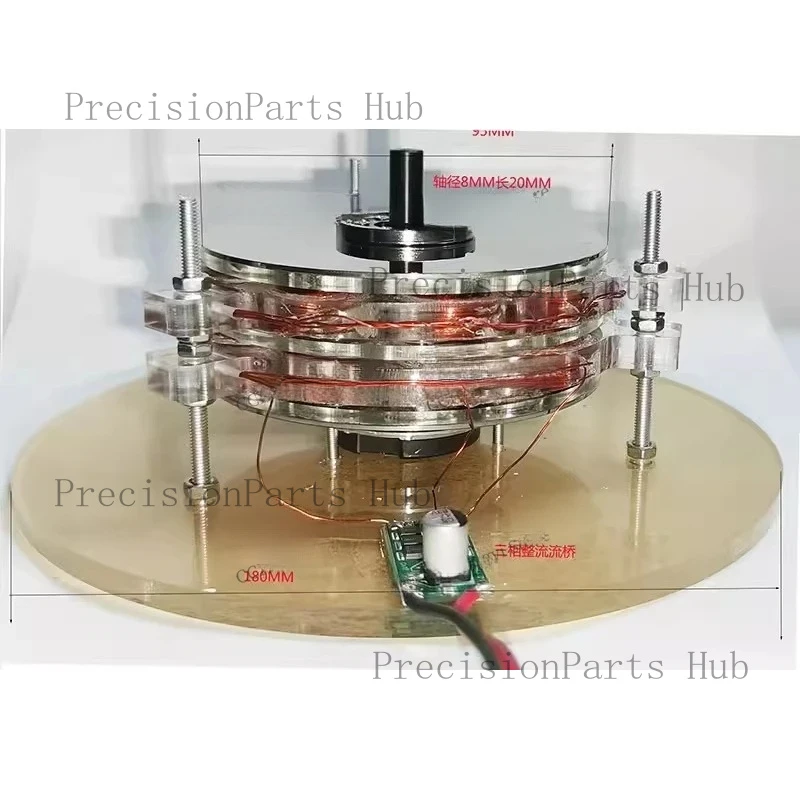 Coreless Wind Turbine Hand Generator Brushless Disc Motor