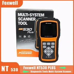 FOXWELL NT530 Plus OBD2 Scanner Oil, ABS, EPB Code Reader Automotive OBD2 SRS Airbag Diagnostic and ABS Brake Bleed Scan Tool