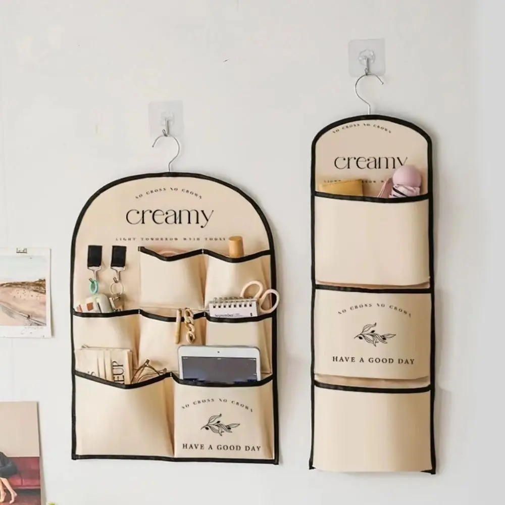 حقيبة تخزين محمولة ذات سعة كبيرة مثبتة على الحائط قابلة لإعادة الاستخدام ديكور المنزل ألعاب تخزين حامل تخزين جوارب داخلية متعددة الأغراض #2