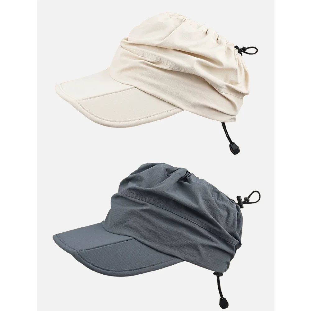 حقيبة قابلة للطي، قمة فارغة، قبعة بيسبول، سريعة الجفاف، الجري في الهواء الطلق، الرياضة، تظليل الشمس وقبعة الحماية من الشمس