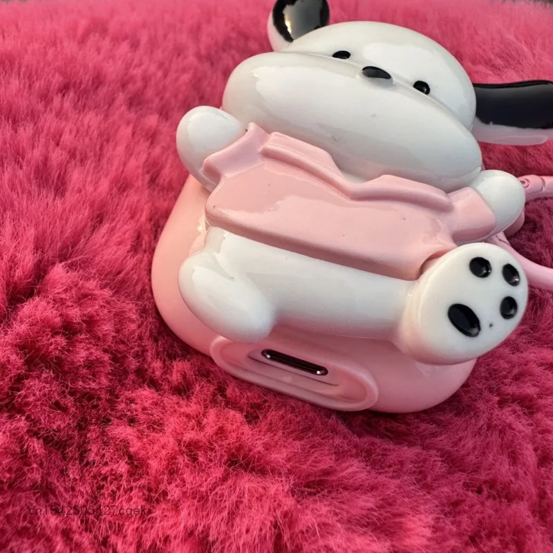 산리오 귀여운 3D 만화 실리콘 무선 블루투스 헤드셋 케이스, 에어팟 1, 2, 3 세대 프로 소프트 헤드셋 케이스에 적합