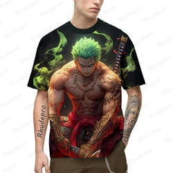 Camiseta con estampado de Cosplay 3D de Anime japonés para hombres, mujeres y niños, camiseta de calle Unisex, Top grande de manga corta, verano de una pieza