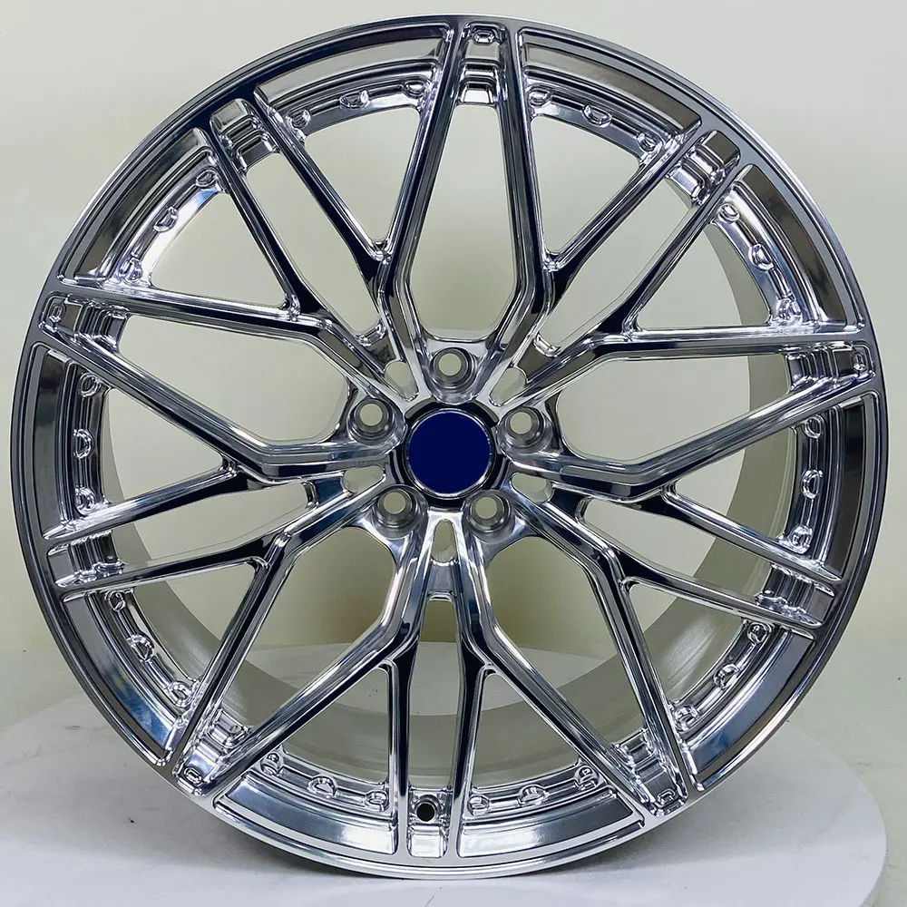 

SJ Factory Direct Sales Customizable Forged Aluminium Alloy Passenger Wheel Hubs 17 18 19 20 21 22 Inch With Chrome Finish