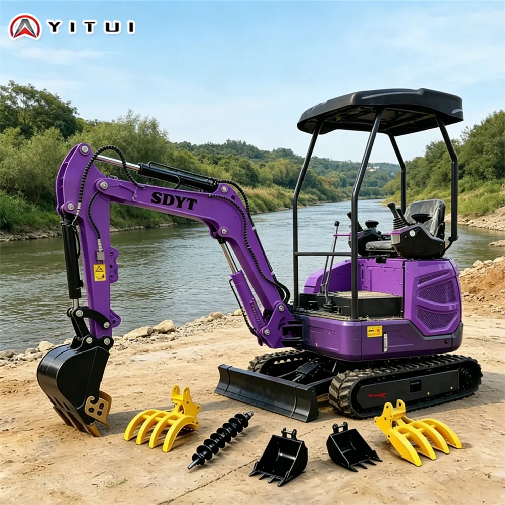 

Customized Mini Cab With Air Conditioning Excavator Mini Excavators Equipped With Tons Of Euro 5 Standard 2 Engine Toolkit