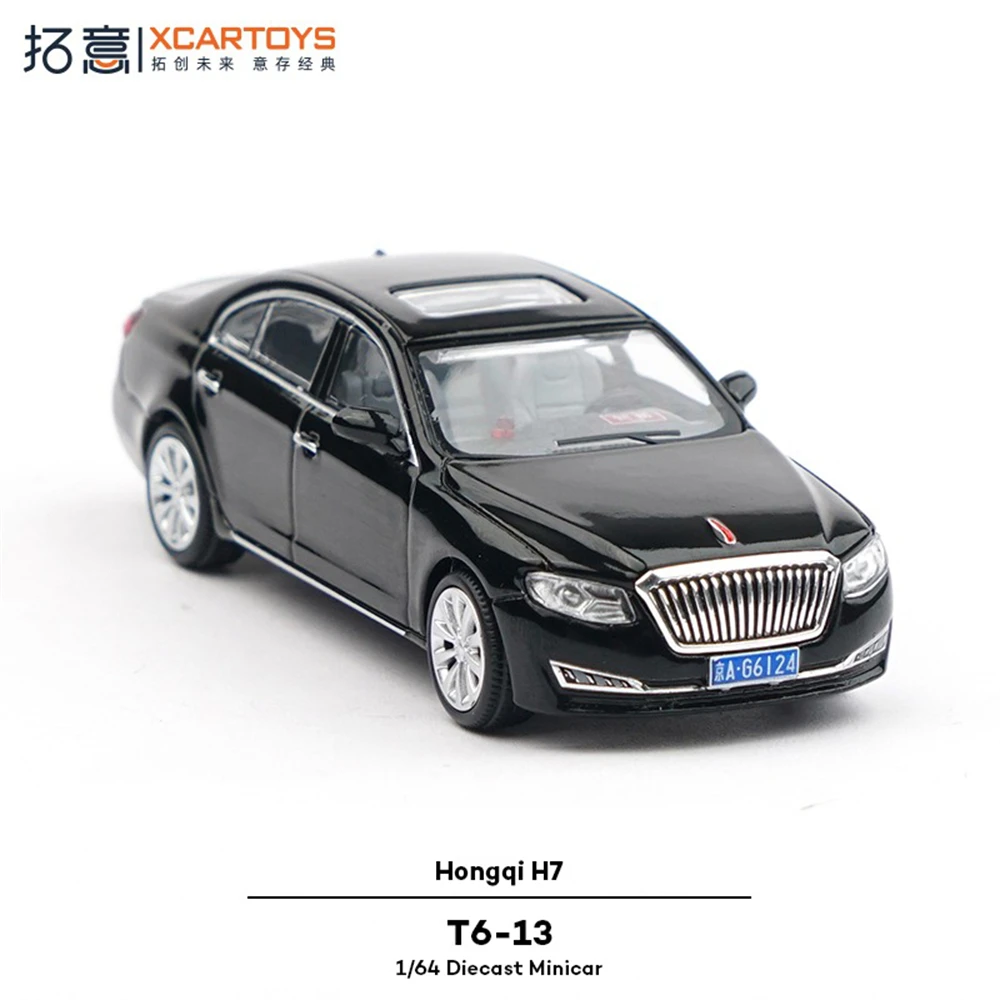 Xcartoys 1/64 لعبة معدني محاكاة مجموعة سيدان الشرطة الحلي Hongqi H7 نموذج سيارة الشرطة