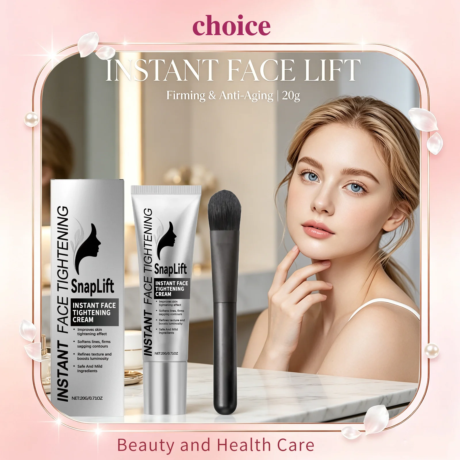 Instant Face Lift Cream Firming Anti Aging Reduce Wrinkles Fine Lines 3D Contour Tightening Hydrating Repair Facial Moisturizer