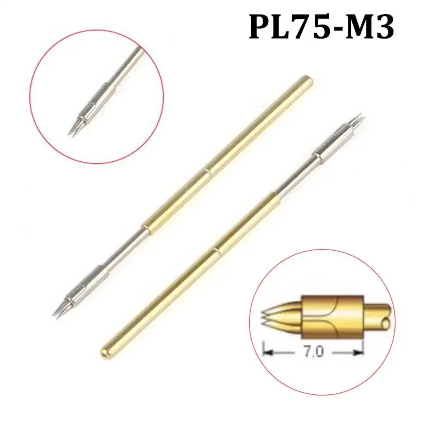 Cltgxdd PCB 확장 가능 용수철 테스트 프로브 포고 핀 커넥터, PL75-A2 B1 D2 E2 F1 G2 H2 J1 LM2 Q1 Q2 T2 M3 4W 4S, 10 개