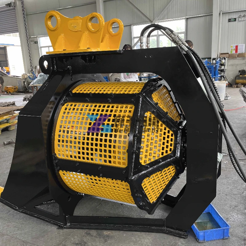 China Supplier 360 Degree Rotating Bucket Attachment Screening Bucket for Sand Gravel 16 Ton Excavator