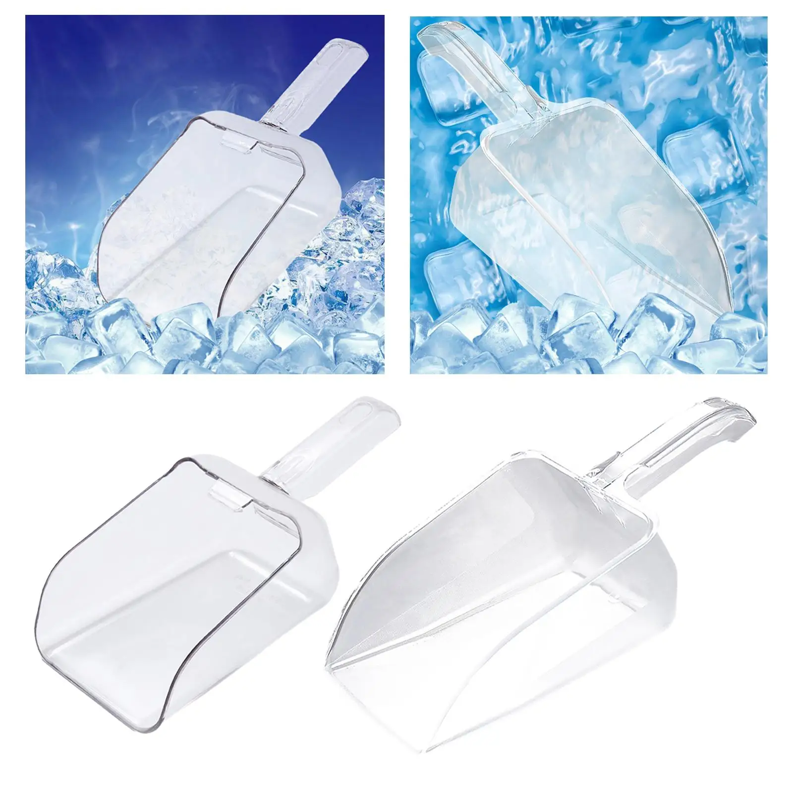 Easy Clean Large Flour Scooper for Candy Popcorn Dry Food Laundry Powder Scoop Home Kitchen Cafe