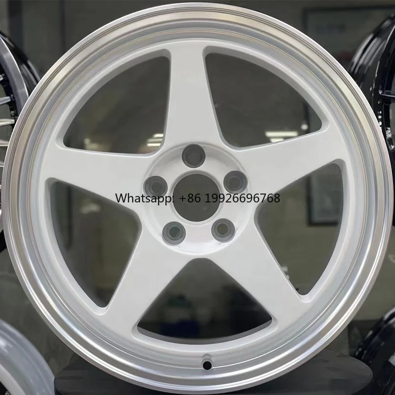 

Nissan 5X114.3 5X112 Alloy Passenger Car Wheels High Quality White 5 Spoke Alloy Forged Wheels Are Suitable for Tesla Volkswagen