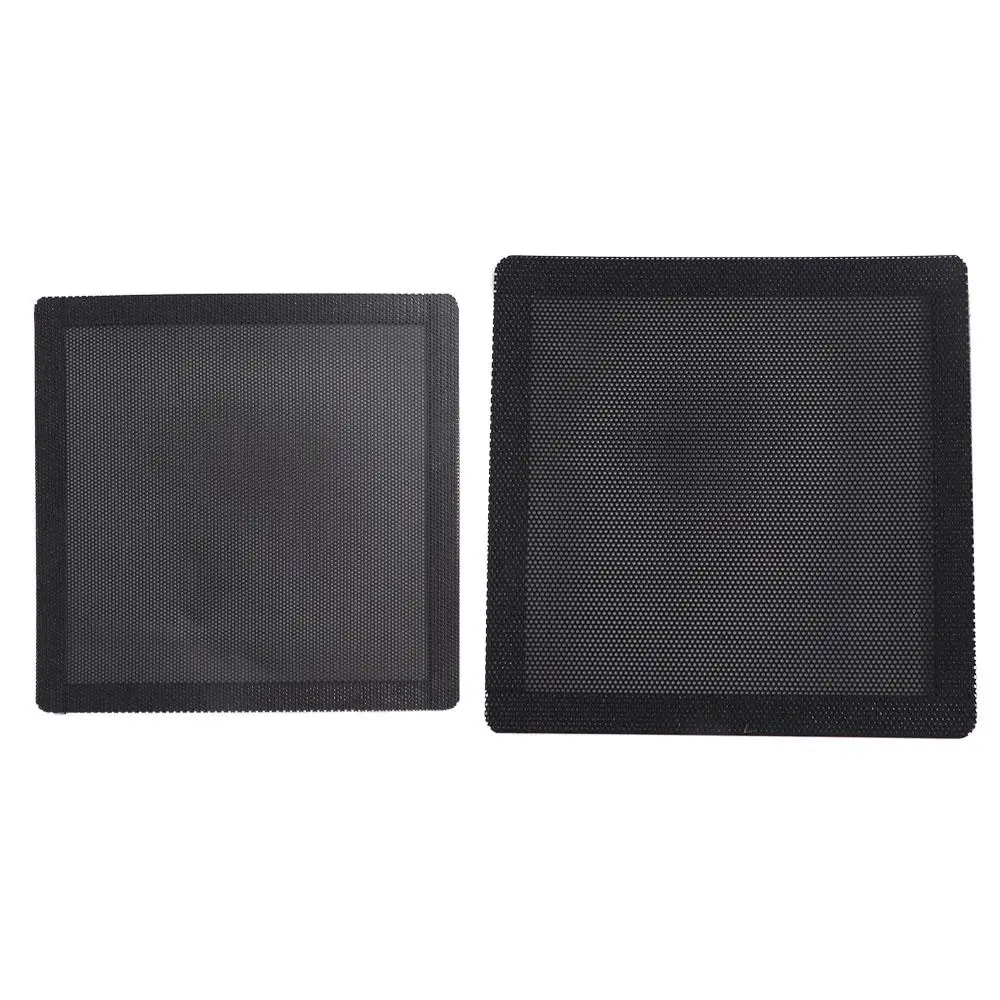 

Black Computer Case Magnetic PC Case Cooling Fan Dust Filter Mesh Horn Net Computer Guard Cover