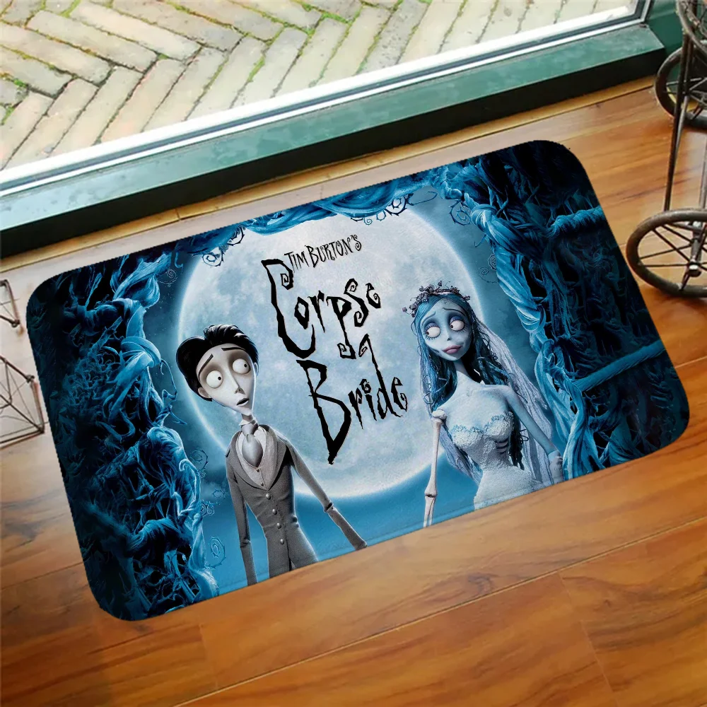 Tim Burton's Corpse Bride Kitchen Mats for Floor Mat Room Bath Mats Bathroom Doormat Entrance to Home Decor Items Front Door Mat