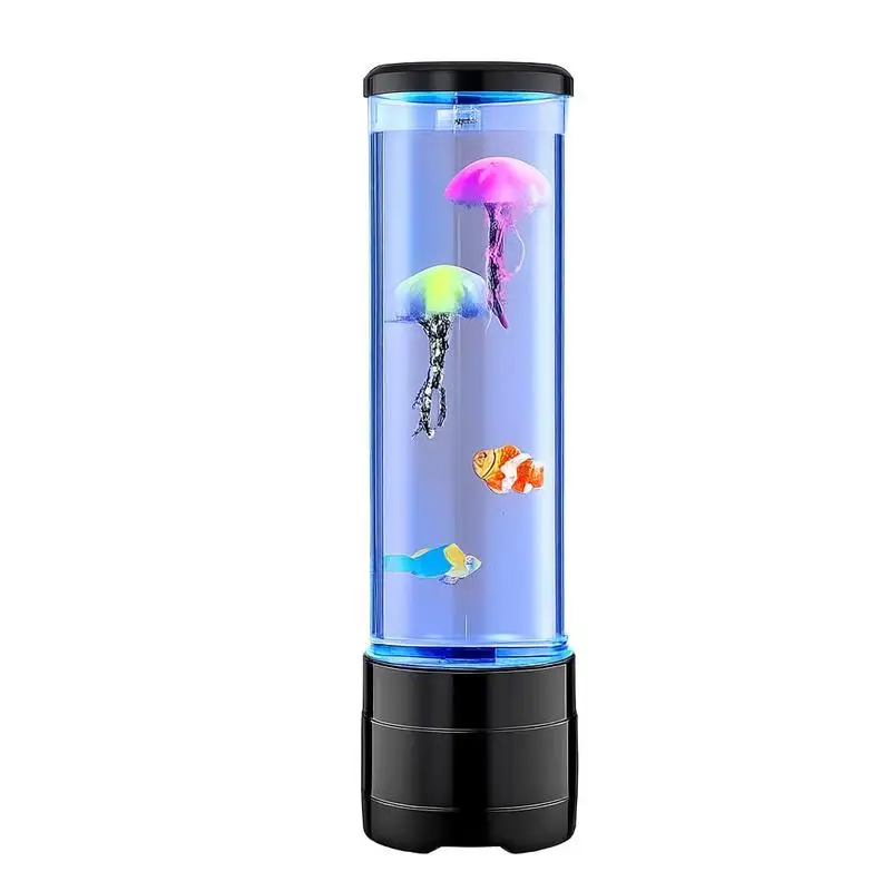 Sensory Bubble Tube Lamp, 16 Color Changing Light Effects, Water Fish Lamp with Built-in Bluetooth Speaker & White Noise, Fak view 2