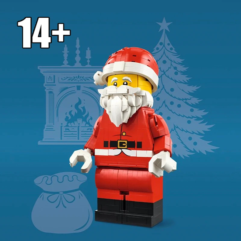 2025 جديد متدرج سانتا Minifigure 40820 Minifigure مهرجان نسخة محدودة الموسعة صبي فتاة بنة هدية الكريسماس