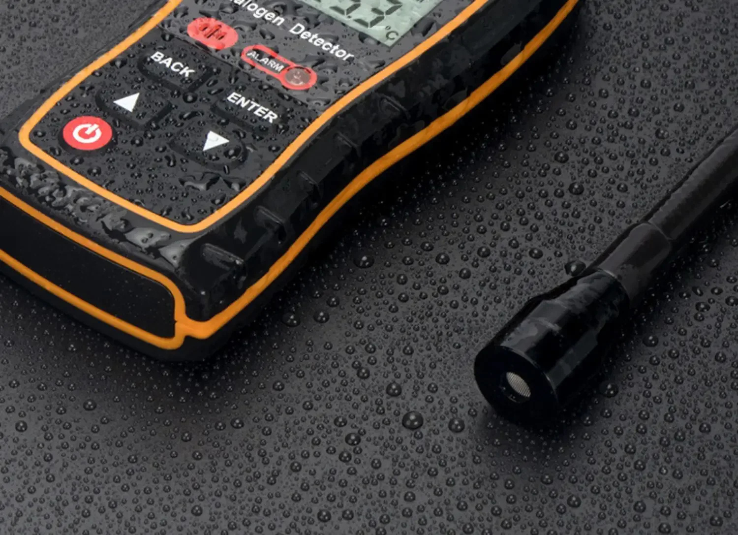 SNDWAY SW-743A Halogen Gas Detector | 0-1000PPM Refrigerant Leak Tester | LCD Display & Sound-Light-Vibration Alarm