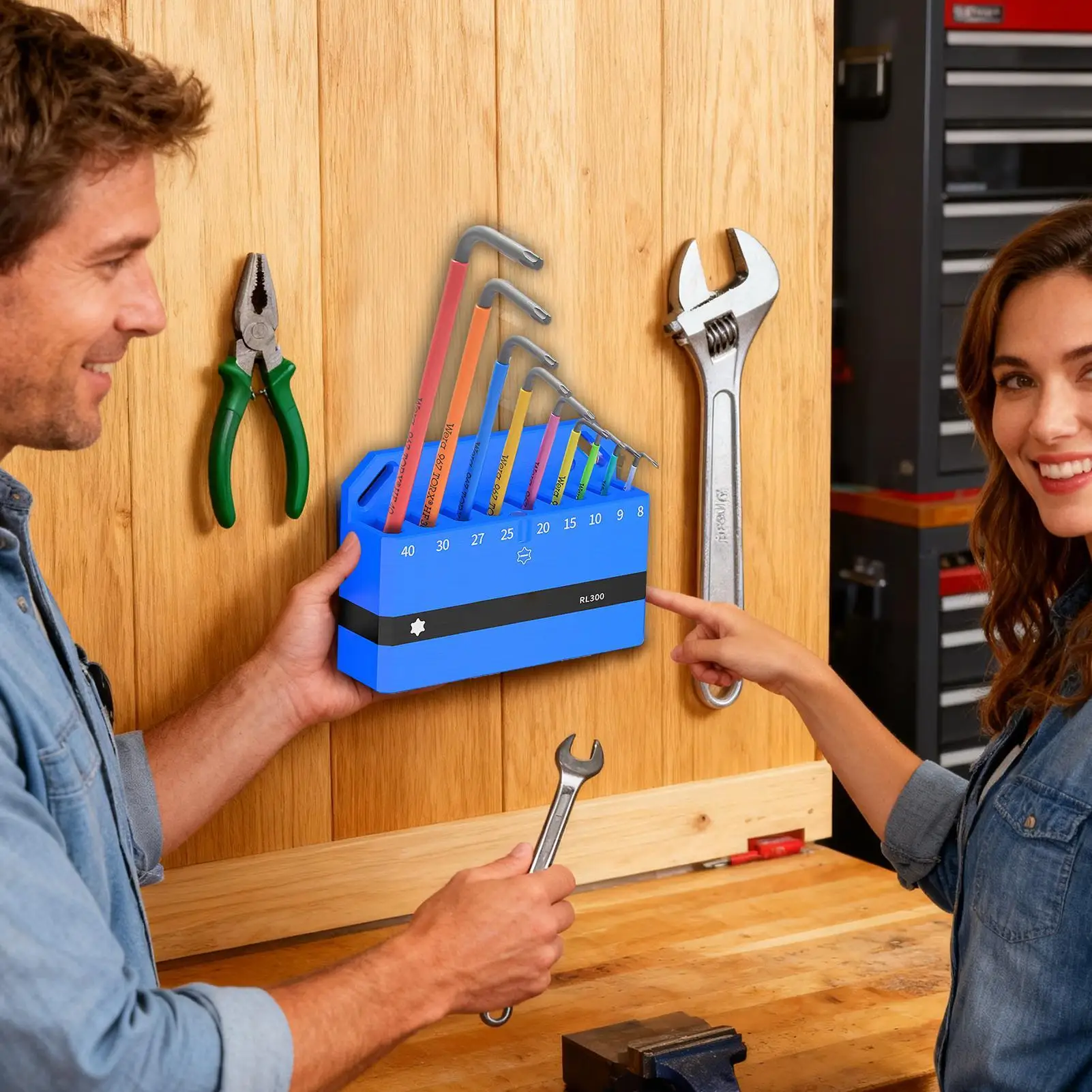 وجع المنظم حامل الأدوات المغناطيسي وجع الرف للدراجة عرافة المفك أداة إصلاح جدار منظمة عرض ورشة المرآب