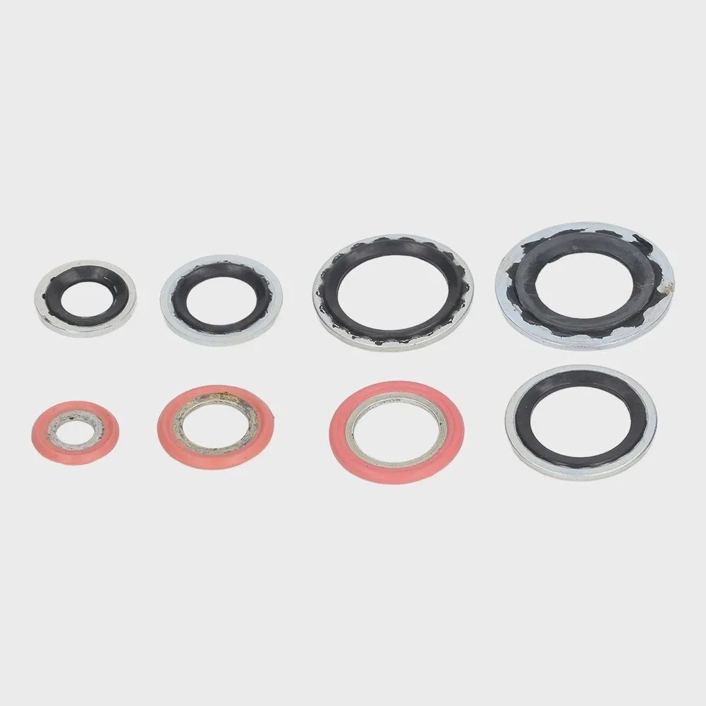 40PC Air Conditioning Gasket Seal Kit for Compressor Overhaul Including High Durability Rubber and Metal Seals