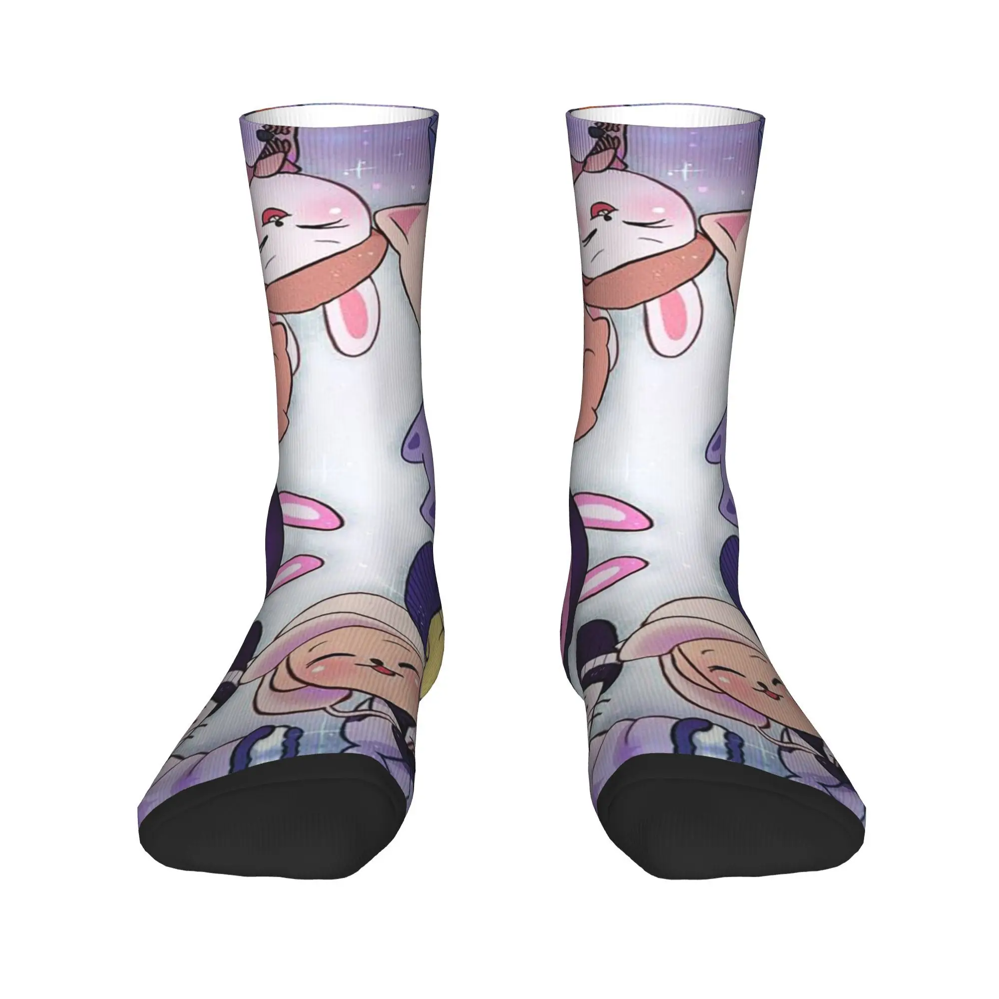 Cartoon Rabbit S-Strays Animal Printing Kids Dress Socks Merch for Sports Wear Cozy Band Logo Dress Socks