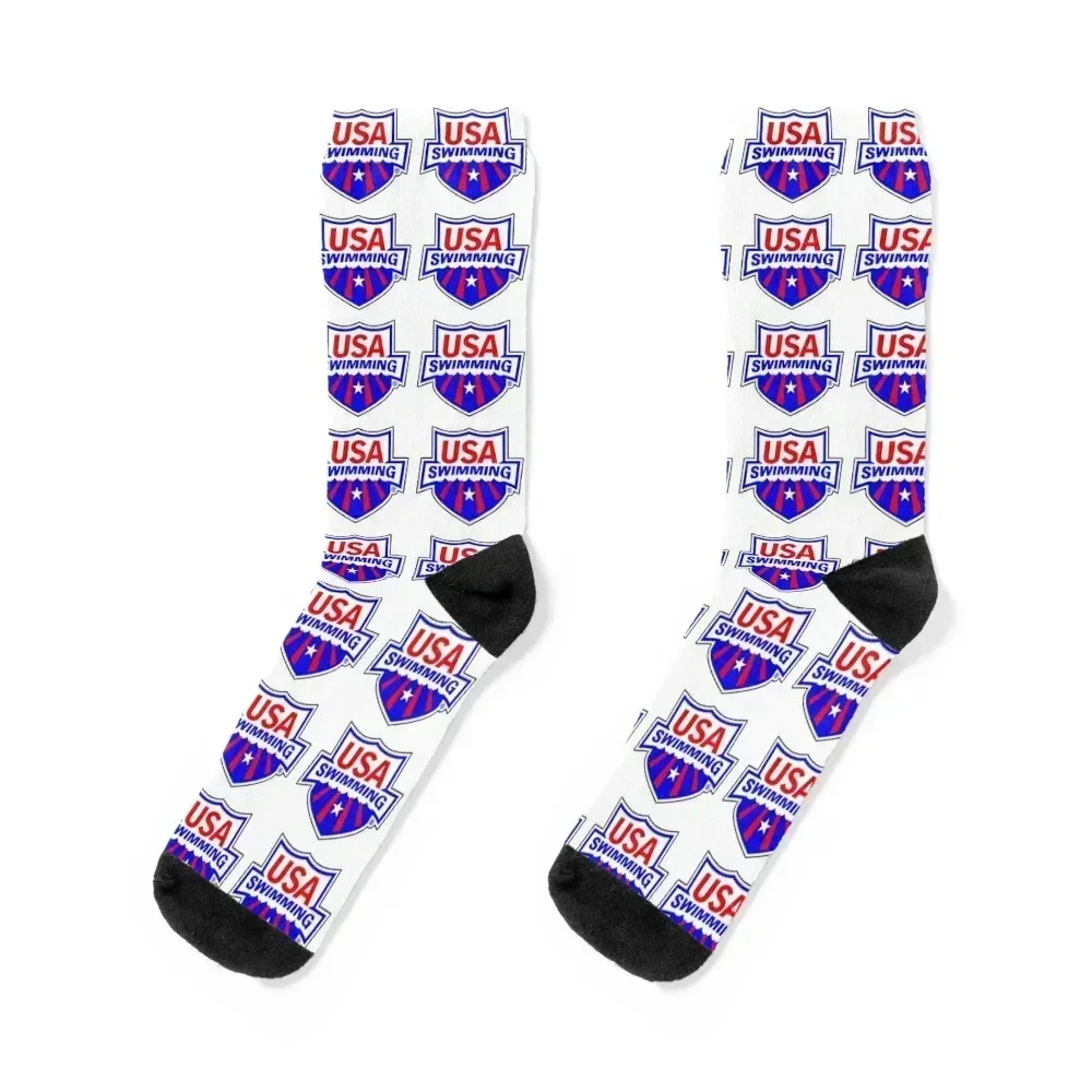 

Swimming Team, USA Logo, Neon Socks set gifts cool happy Socks Women Men's