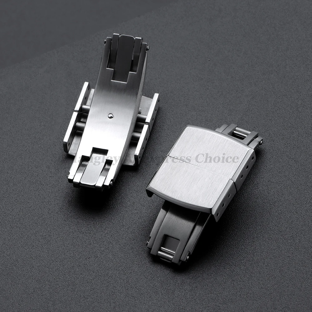 أضعاف مشبك انقر نقرا مزدوجة فراشة 16 مللي متر 18 مللي متر 20 مللي متر الإفراج السريع شقة نهاية العالمي CTS حزام موضة الصلب فرشاة الأصلي مشبك