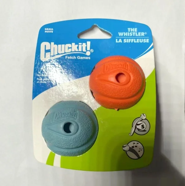 Chuckit  Dog Fetch Toy WHISTLER BALL Noisy Play Fits Launcher