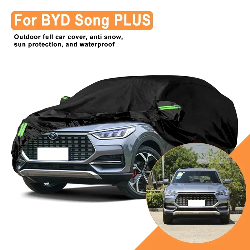 

Полное покрытие для автомобиля BYD Song PLUS — уличный водонепроницаемый снегозащитный солнцезащитный козырек, зимний и летний всепогодный аксессуар для автозащиты