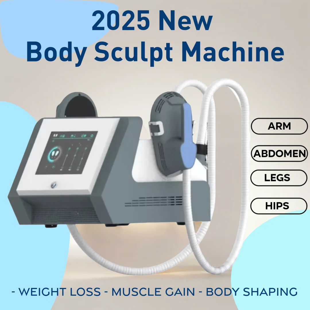

2025 Portable 2 Handles RF EMT Muscle Sculpting Building Body Beauty Contouring Weight Loss Fat Burning Device Electromagnetic