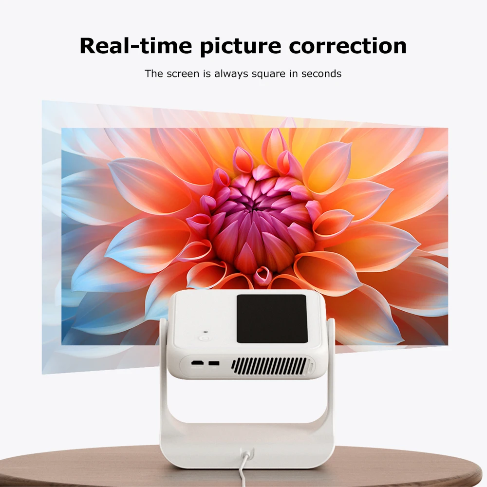 Dangbei D6X Tri-Color Laser Projector 880 CVIA with Stand & AI Smart Screen 1080P Ultra HD Foldable Android Beamer Dolby Audio