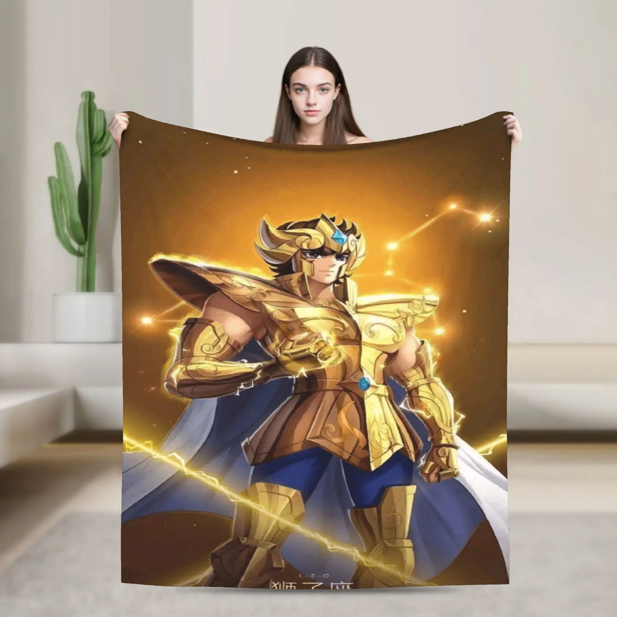 The Knights Blankets Quality Warm Comfy Saint Seiya Throw Blanket Spring Travel Outdoor Trend Bedspread