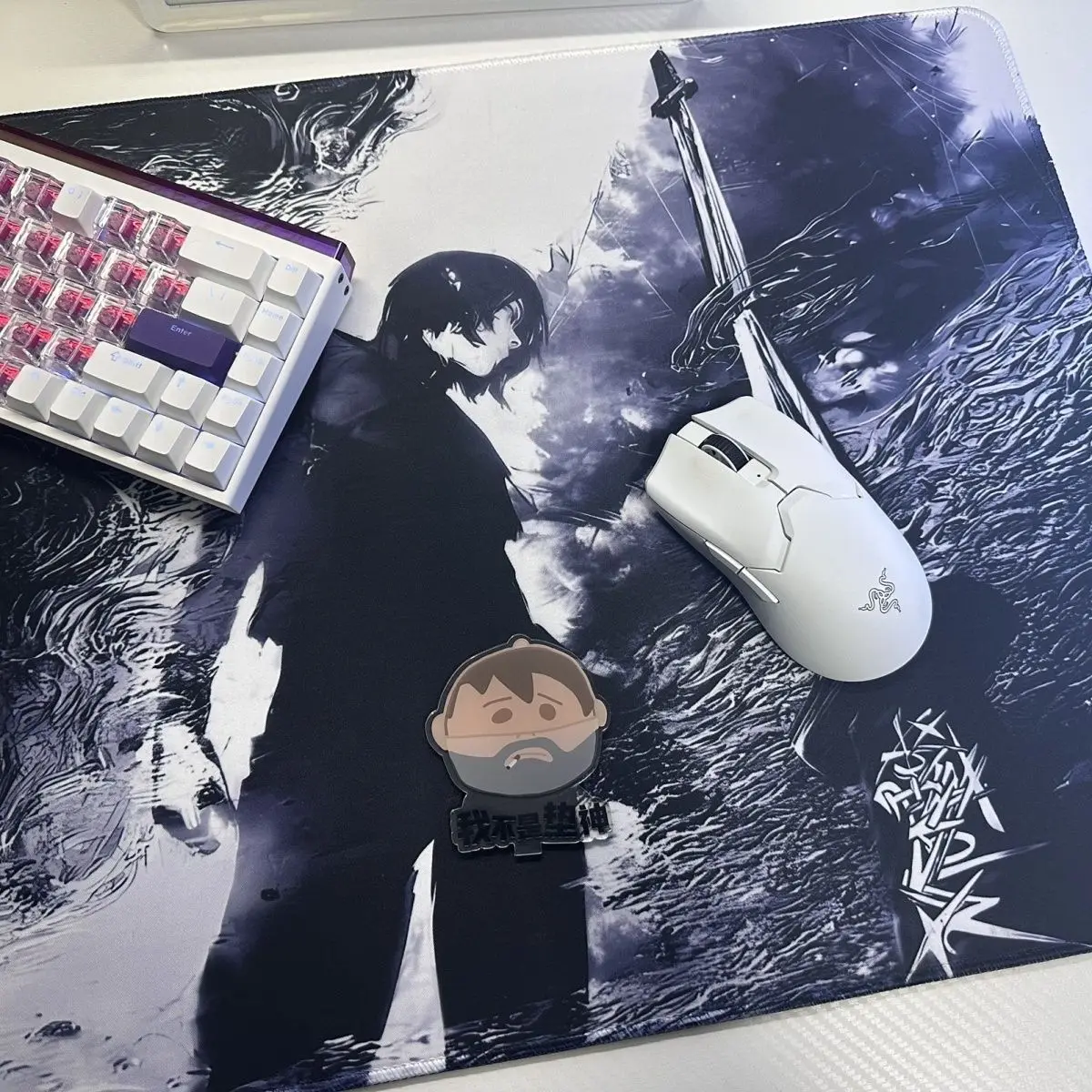 Alfombrilla de ratón de Anime 2025, alfombrilla de ratón profesional de superficie ultrafina para deportes electrónicos, accesorios para juegos de ordenador, alfombrilla de ratón de 450x400