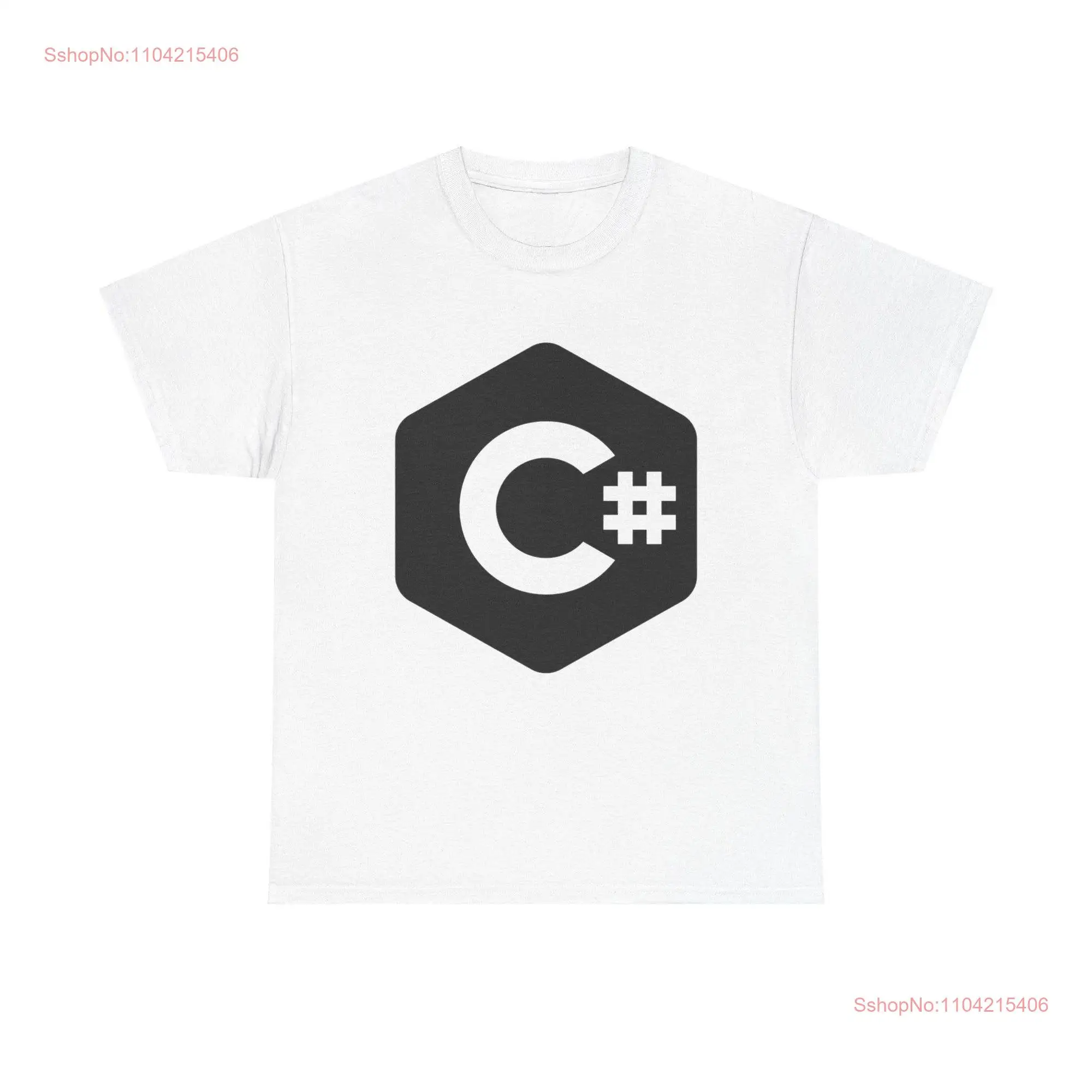 C Sharp T Shirt computer data app coding developer internet web programming long or short sleeves