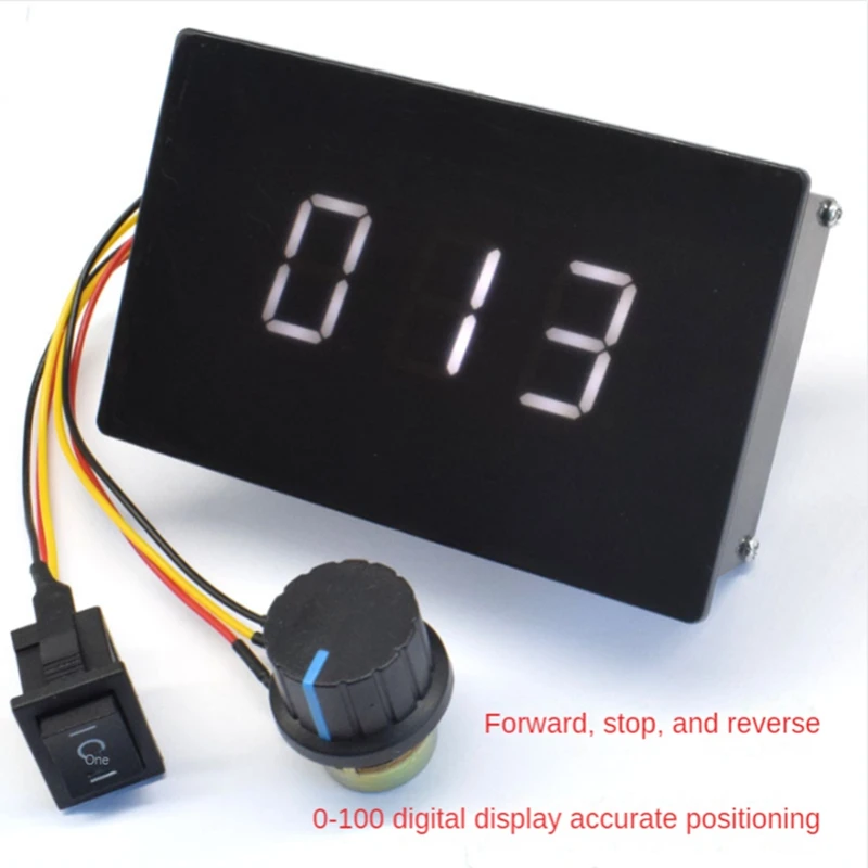 DC 6-60V 12V 24V 36V 48V 20A DC Motor Speed Controller Digital Display DC Motor Speed Controller Forward-Reverse Exchanger