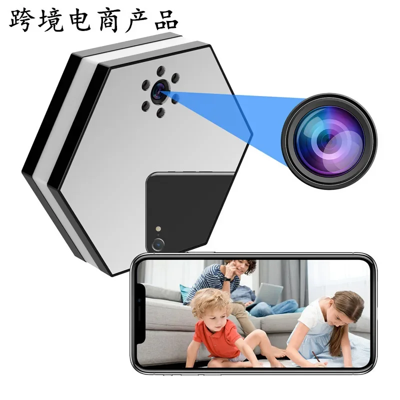 

High definition night vision home surveillance camera unplugged remote mobile phone can be connected to indoor security camera