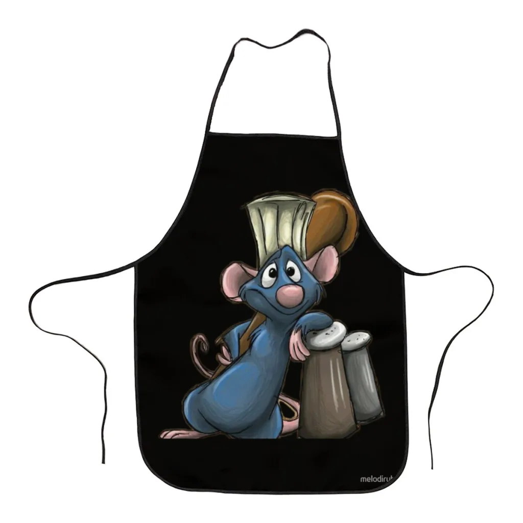 

Remy ratatouille Kitchen Women Apron Household Cleaning Composite Pinafore Salon Home Cooking Baking Adult