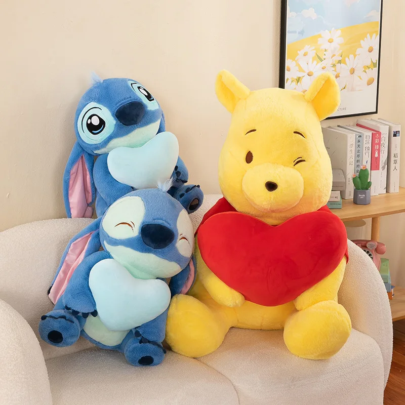 Disney peluche Kawaii Lilo & Stitch PooO Bear Bupu Love Blue Anime Stich bambole di grandi dimensioni peluche ripiene regalo morbido per bambini