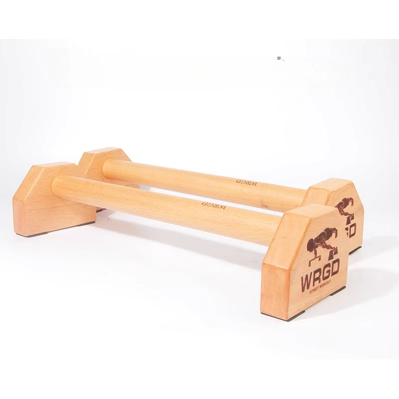 WRGD Russian Push-ups Stand Handstand Outdoor Home Sports Fitness Equipment Solid Wood Parallel Bars Fitness Equipments