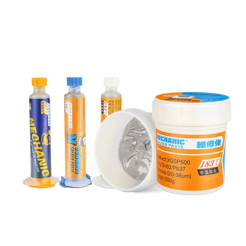 Lead solder paste lead-free solder paste melting point 183 low high temperature medium temperature solder paste