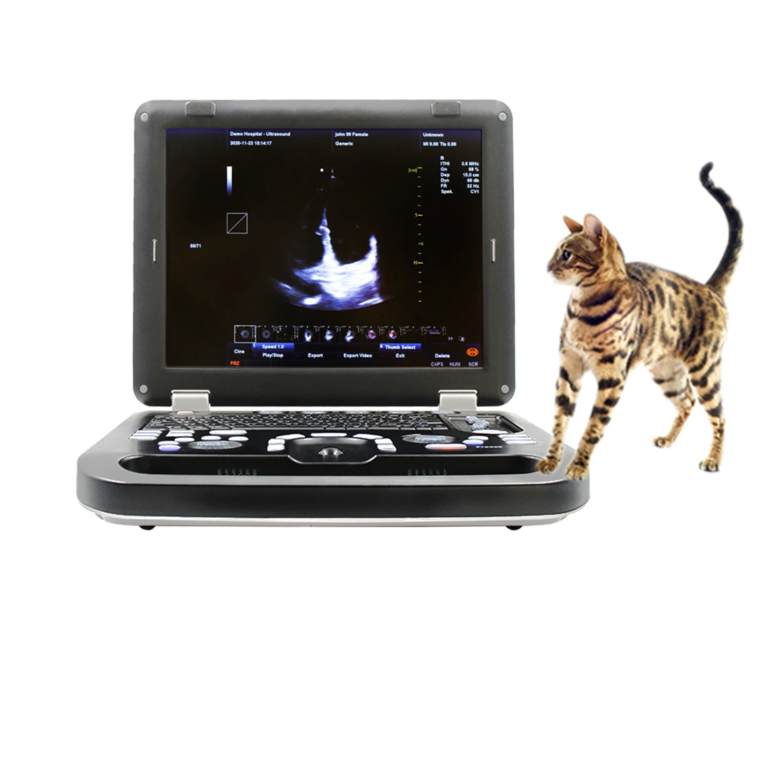 CONTEC CMS1700C-VET Instrumento Veterinário Máquina de Ultrassom Veterinária Portátil Mais Barato